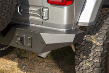 Load image into Gallery viewer, Rugged Ridge Spartan Rear Bumper Full Width 18-20 Jeep Wrangler JL - Installation View