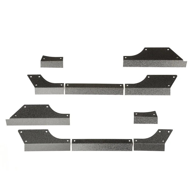 Rugged Ridge Steel Body Armor Cladding 07-18 Jeep Wrangler JK - Main Product View
