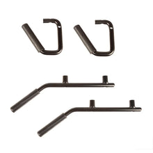 Load image into Gallery viewer, Rugged Ridge Steel Grab Handles F/R Kit Black 07-18 Jeep Wrangler JK/JKU - Main Product View
