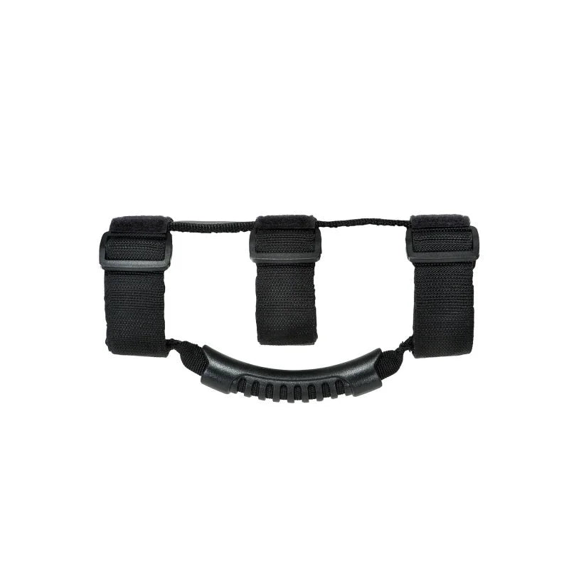 Rugged Ridge Steel Grab Handles F/R Kit Black 07-18 Jeep Wrangler JK/JKU - Detail View