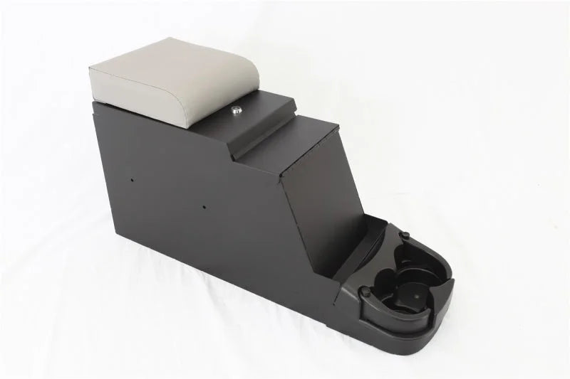 Rugged Ridge Stereo Security Console Gray 76-95 Jeep CJ / Jeep Wrangler - Installation View