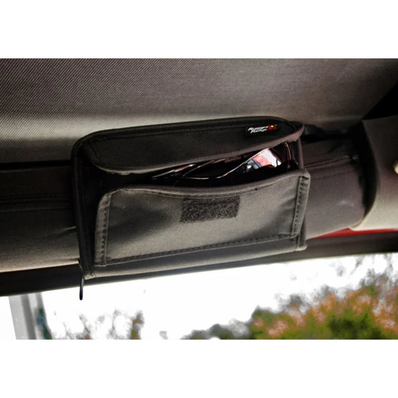 Rugged Ridge Sunglass Holder Storage Pouch 55-19 Jeep CJ / Jeep Wrangler - Side View