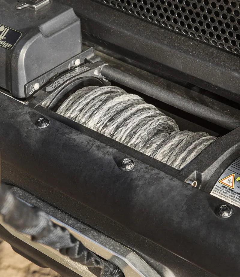 Rugged Ridge Synthetic Winch Line Dark Gray 7/16in x 90 Ft - Side View