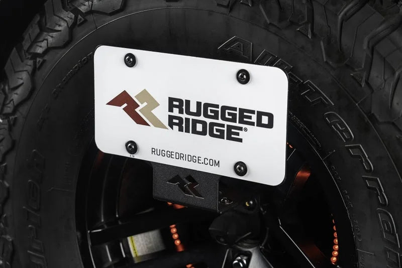 Rugged Ridge Tag Relocation Bracket Rear 18-20 Jeep Wrangler JL - Back View