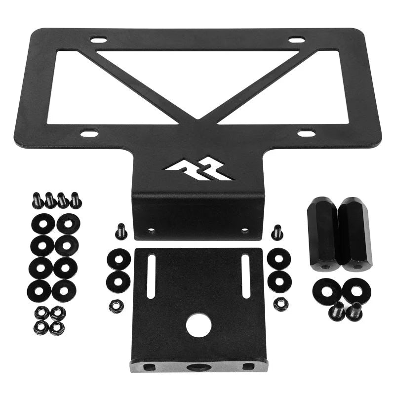Rugged Ridge Tag Relocation Bracket Rear 18-20 Jeep Wrangler JL - Installation View