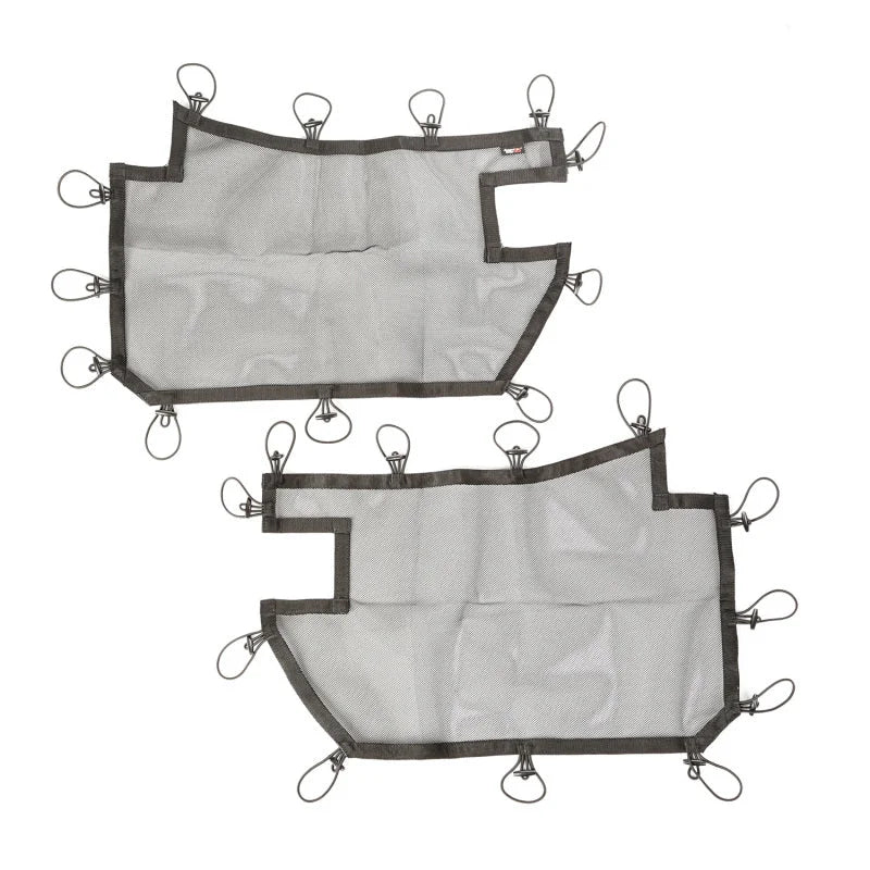Rugged Ridge Tube Door Covers Front Pair Black 07-18 Jeep Wrangler JK/JKU - Main Product View
