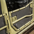 Load image into Gallery viewer, Rugged Ridge Tube Door Covers Front Pair Black 07-18 Jeep Wrangler JK/JKU - Side View