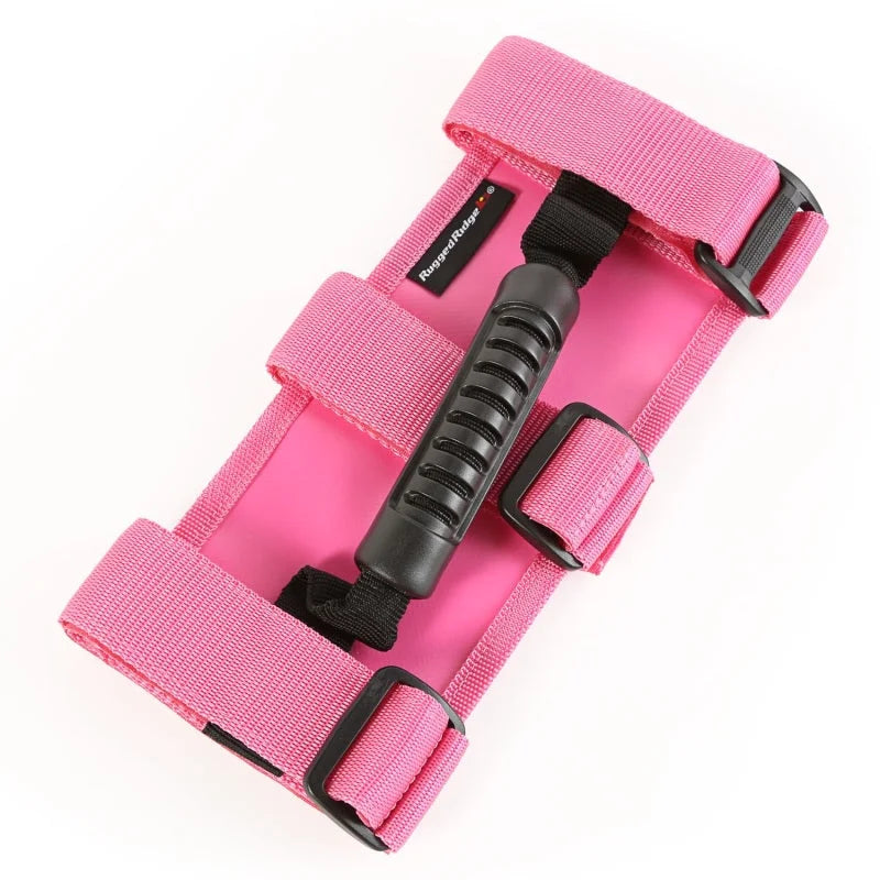 Rugged Ridge Ultimate Grab Handles Pink 55-20 CJ/Jeep Wrangler /JT - Main Product View