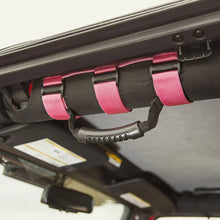 Load image into Gallery viewer, Rugged Ridge Ultimate Grab Handles Pink 55-20 CJ/Jeep Wrangler /JT - Side View
