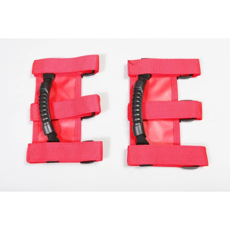 Rugged Ridge Ultimate Grab Handles Red 55-20 CJ/Jeep Wrangler /JT - Side View