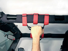Load image into Gallery viewer, Rugged Ridge Ultimate Grab Handles Red 55-20 CJ/Jeep Wrangler /JT - Back View