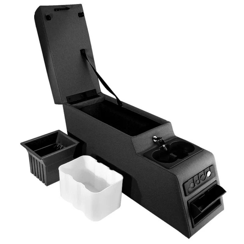 Rugged Ridge Ultimate Locking Console Black 76-95 Jeep CJ / Jeep Wrangler - Main Product View