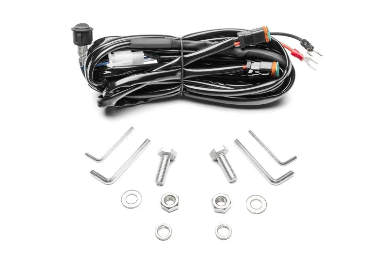 Rugged Ridge Universal 7in. Round LED Driving Light - Pair - Installation View