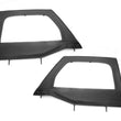 Load image into Gallery viewer, Rugged Ridge Upper Soft Door Kit Front Black Diamond 07-18 Jeep Wrangler JK