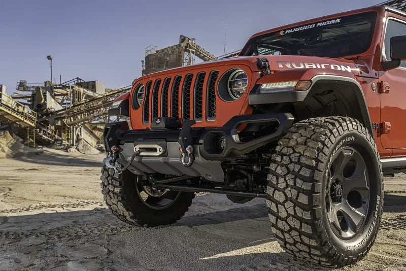 Rugged Ridge Venator Front Bumper 18-20 Jeep Wrangler JL/JT - Back View