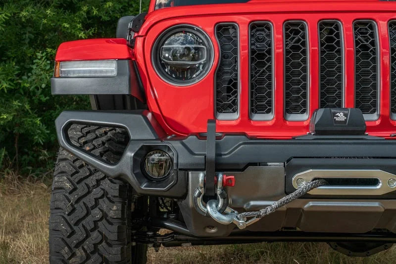 Rugged Ridge Venator Front Bumper 18-20 Jeep Wrangler JL/JT - Installation View