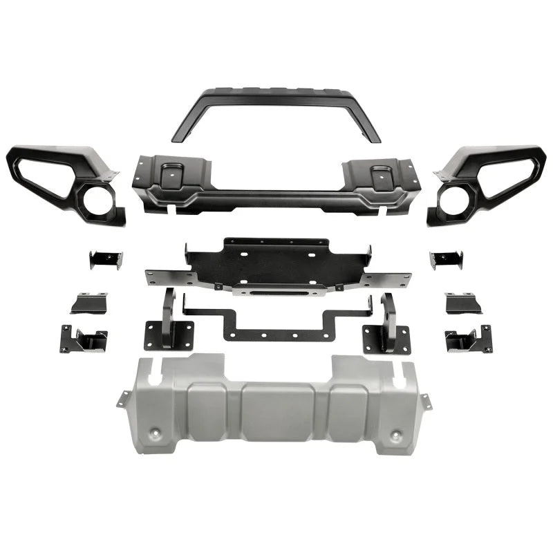 Rugged Ridge Venator Front Bumper W/Overrider & Winch Tray JL - Main Product View