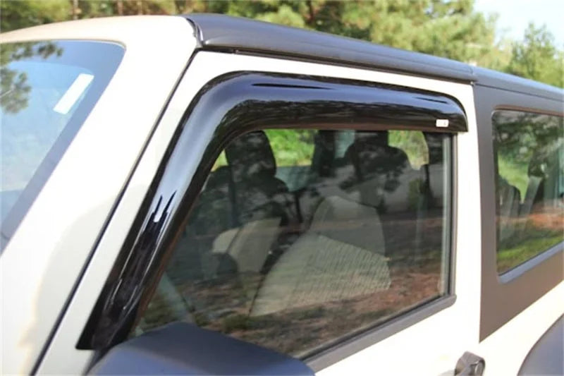 Rugged Ridge Window Rain Deflectors 07-18 Jeep Wrangler JK - Side View