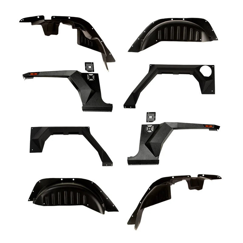 Rugged Ridge XHD Armor Fenders and Liner Kit 07-18 Jeep Wrangler JKU 4-Door - Main Product View