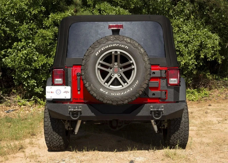 Rugged Ridge XHD Corner Guard Rear 07-18 Jeep Wrangler JK 2-Door - Back View