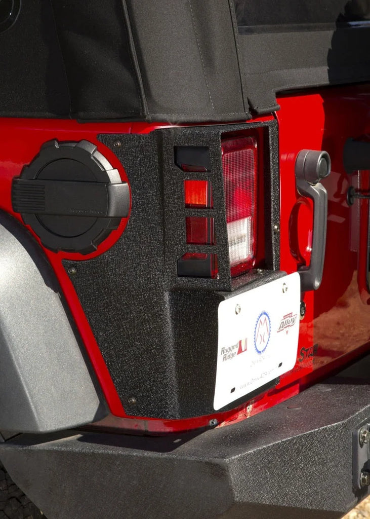 Rugged Ridge XHD Corner Guard Rear 07-18 Jeep Wrangler JK 2-Door - Installation View