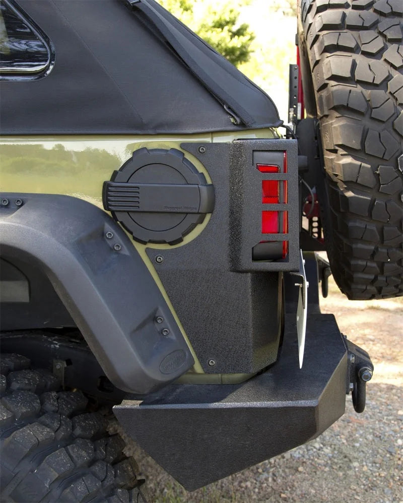 Rugged Ridge XHD Corner Guard Rear 07-18 Jeep Wrangler JKU 4 Door - Back View