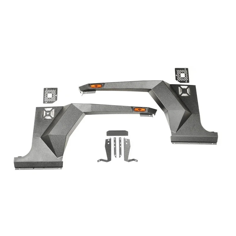 Rugged Ridge XHD Front Armor Fenders Pair 07-18 Jeep Wrangler JK/JKU - Main Product View