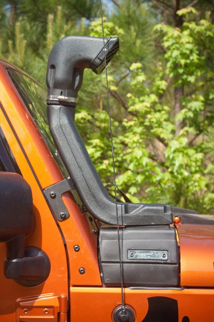 Rugged Ridge XHD High Mount Snorkel Extension 07-18 Jeep Wrangler JK - Back View