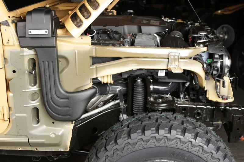 Rugged Ridge XHD Low-Mount Snorkel 3.6L 12-18 Jeep Wrangler JK - Installation View