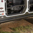 Load image into Gallery viewer, Rugged Ridge XHD Rock Sliders 18-20 Jeep Wrangler JL 4 Door - Back View