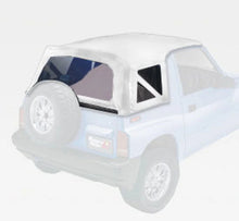 Load image into Gallery viewer, Rugged Ridge XHD S-Top White Denim 88-94 Sidekicks/Geo Trackers - Side View
