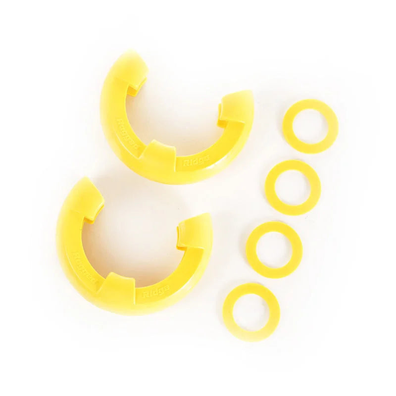 Rugged Ridge Yellow 3/4in D-Ring Isolator Kit - Main Product View