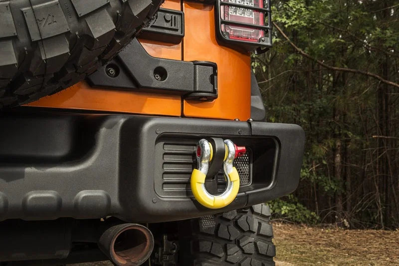 Rugged Ridge Yellow 3/4in D-Ring Isolator Kit - Side View