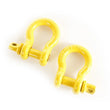 Load image into Gallery viewer, Rugged Ridge Yellow 3/4in D-Rings - Main Product View