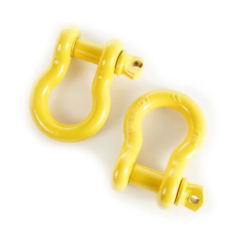 Rugged Ridge Yellow 7/8in D-Rings - Main Product View