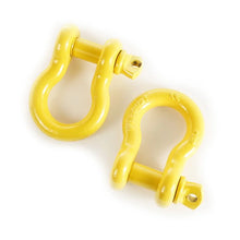 Load image into Gallery viewer, Rugged Ridge Yellow 7/8in D-Rings - Main Product View