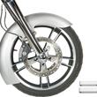 Load image into Gallery viewer, Russ Wernimont Designs Custom Dresser Front Fender for 19" Wheel - Steel - LS-2 Style - 6" W x 42" L RWD-50139 - Side View