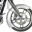 Load image into Gallery viewer, Russ Wernimont Designs Custom Dresser Front Fender for 19" Wheel - Steel - LS-2 Style - 6" W x 42" L RWD-50139 - Back View