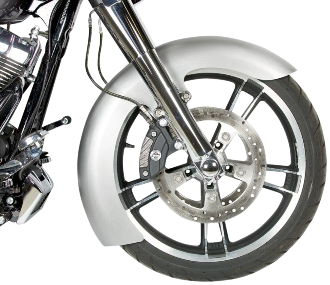 Russ Wernimont Designs Custom Dresser Front Fender for 19" Wheel - Steel - LS-2 Style - 6" W x 42" L RWD-50139 - Back View