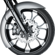 Load image into Gallery viewer, Russ Wernimont Designs Custom Dresser Front Fender for 19" Wheel - Steel - LS-3 Style - 6" W x 41.25" L RWD-50177 - Side View