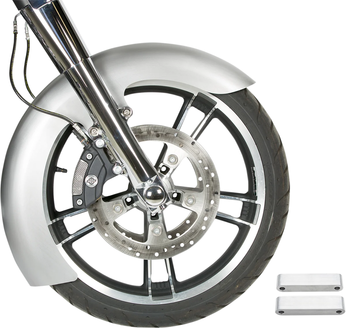 Russ Wernimont Designs Custom Dresser Front Fender for 21" Wheel - Steel - LS-2 Style - 5.5" W x 43" L RWD-50137 - Back View