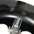 Load image into Gallery viewer, Russ Wernimont Designs EZ-8 Custom Front Fender for 18" Wheel - Raw - 8" W x 40" L RWD-50251 - Installation View