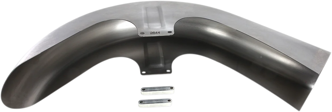 Russ Wernimont Designs Flat Back Dresser Front Fender - 26" - 44° - FL RWD-50222 - Back View