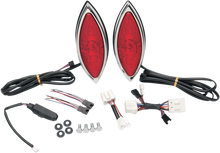 Load image into Gallery viewer, Russ Wernimont Designs LED Cat-Eye Lights - Chrome Bezel RWD-310 - Main Product View