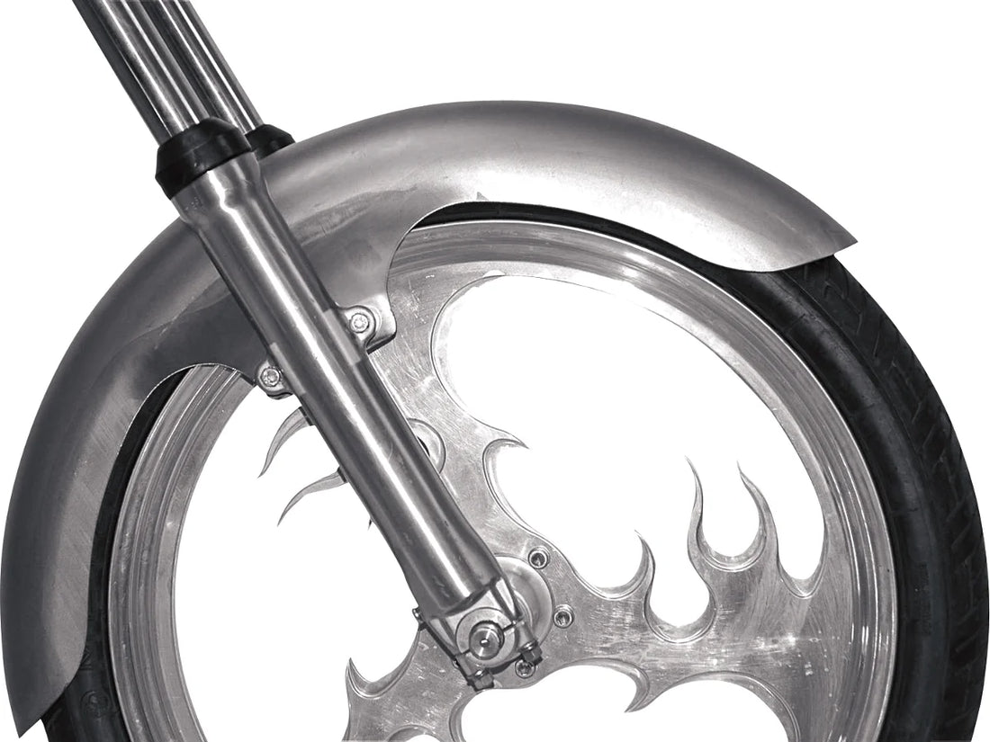 Russ Wernimont Designs Long Flared Front Fender - For 120/70-21 Wheel - 5.5" W x 45" L RWD-CW5.5L - Back View