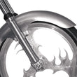 Load image into Gallery viewer, Russ Wernimont Designs Long Flared Front Fender - For 90/90-21 Wheel - 4.5" W x 37.5" L RWD-CW4.5L - Back View