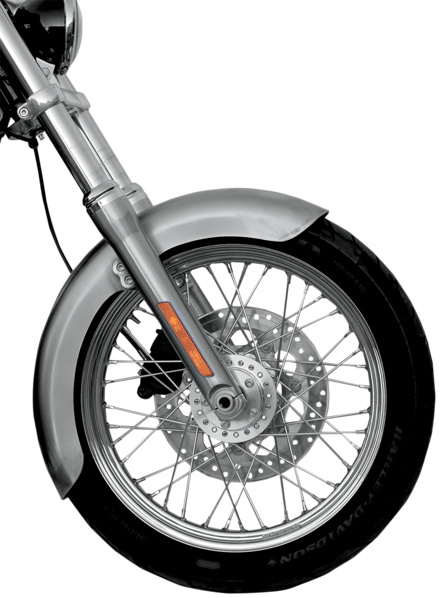 Russ Wernimont Designs Rambler Front Fender - For 90/90-19" Wheel - 4-3/4" W - 35-7/8" L RWD-50077 - Side View