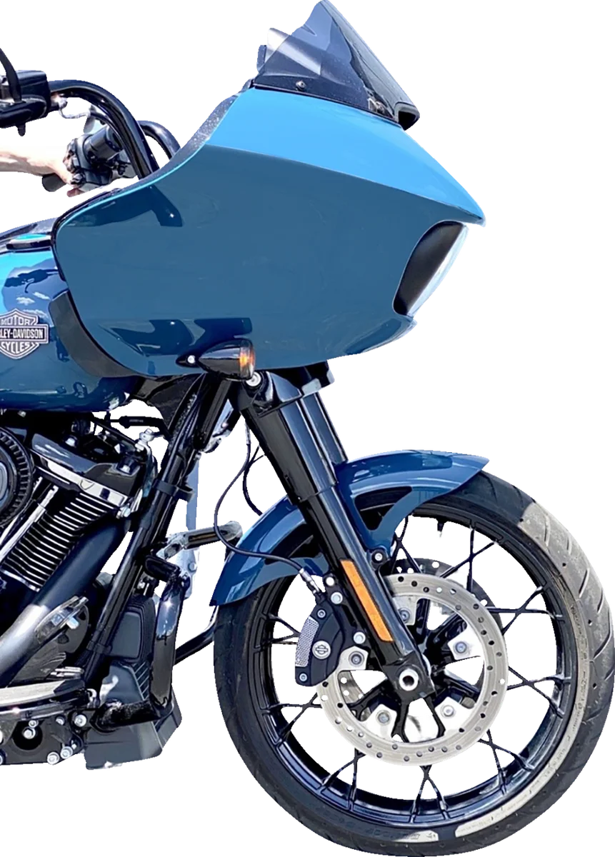Russ Wernimont Designs Retro Front Fender - For 19" Wheel - 6" W - FLH/FLT RWD-50270 - Back View