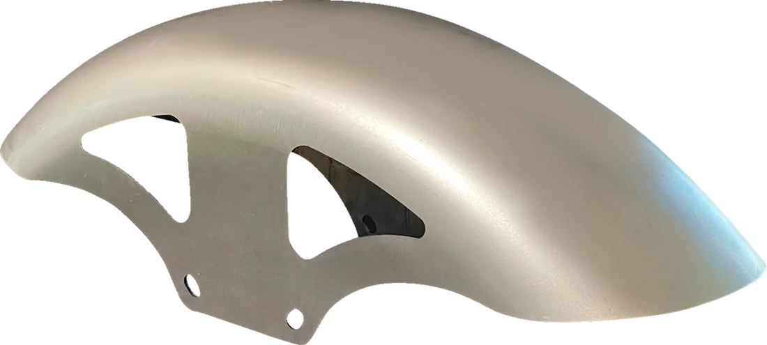 Russ Wernimont Designs Retro Front Fender - For 19" Wheel - 6" W - FLH/FLT RWD-50270 - Installation View