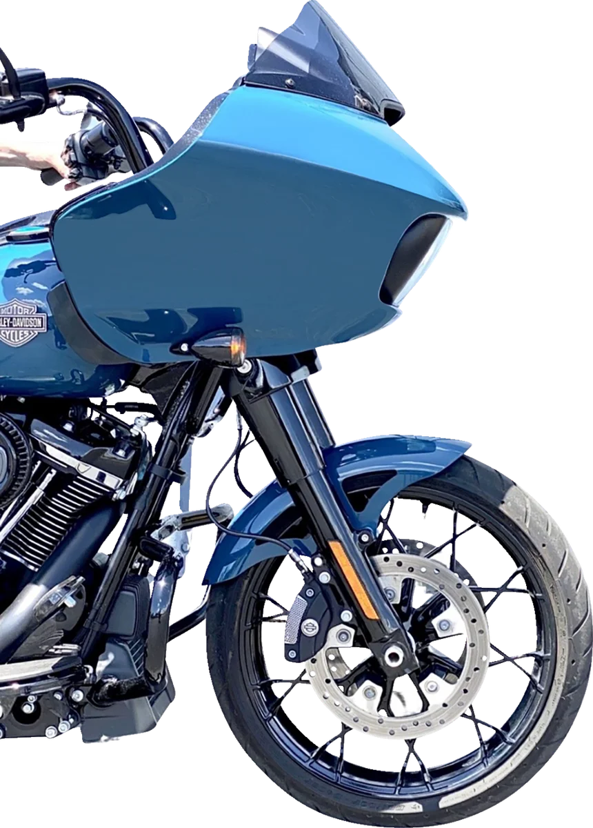 Russ Wernimont Designs Retro Front Fender - For 19" Wheel - 6" W - FLH/FLT RWD-50280 - Back View